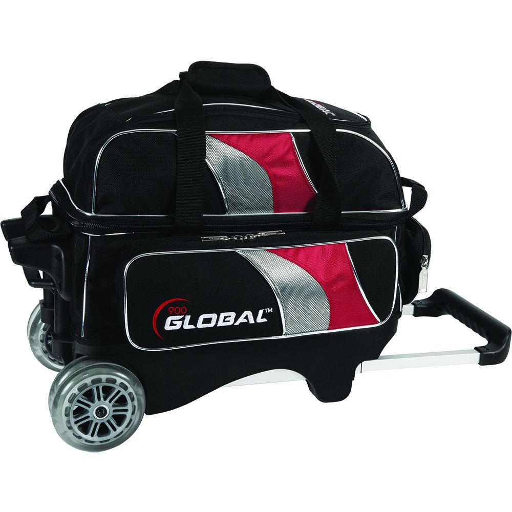 Details about   900 Global 2 Ball Bowling Roller Bag with 5-Inch Urethane Wheels NEW COLOR 