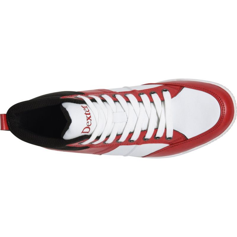 Dave Hi Top Black/Red/White Men's Dexter Bowling Shoes ...